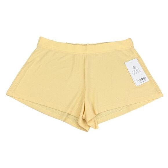 Athleta Wind Down Sleep Short In Lunaria Yellow Size Large - Picture 4 of 7